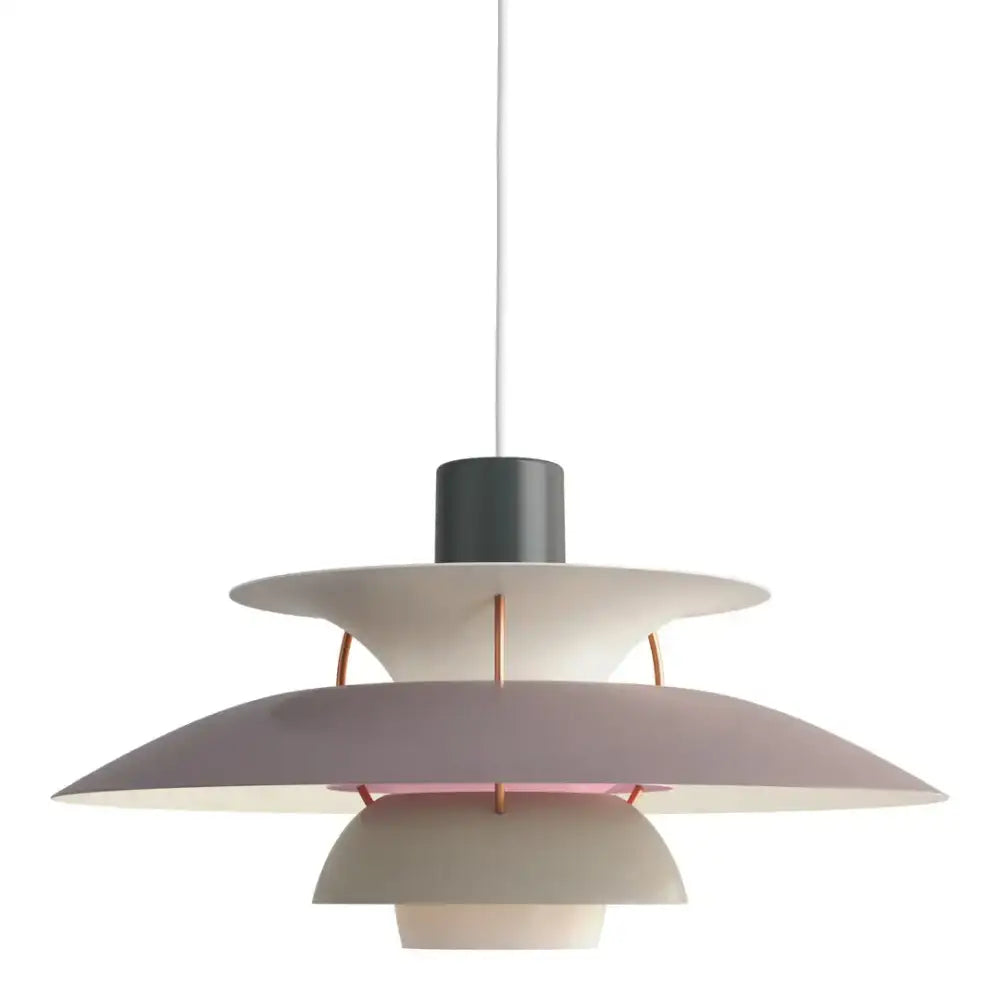 Modern white layered led pendant light for kitchen