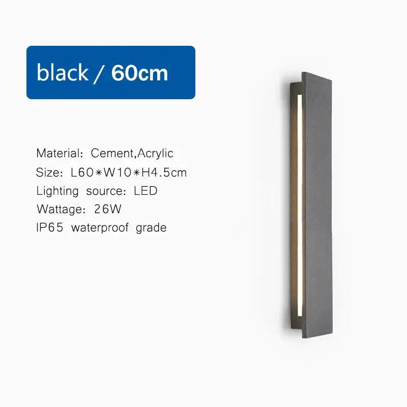 Modern white led limestone sconce garden porch wall light