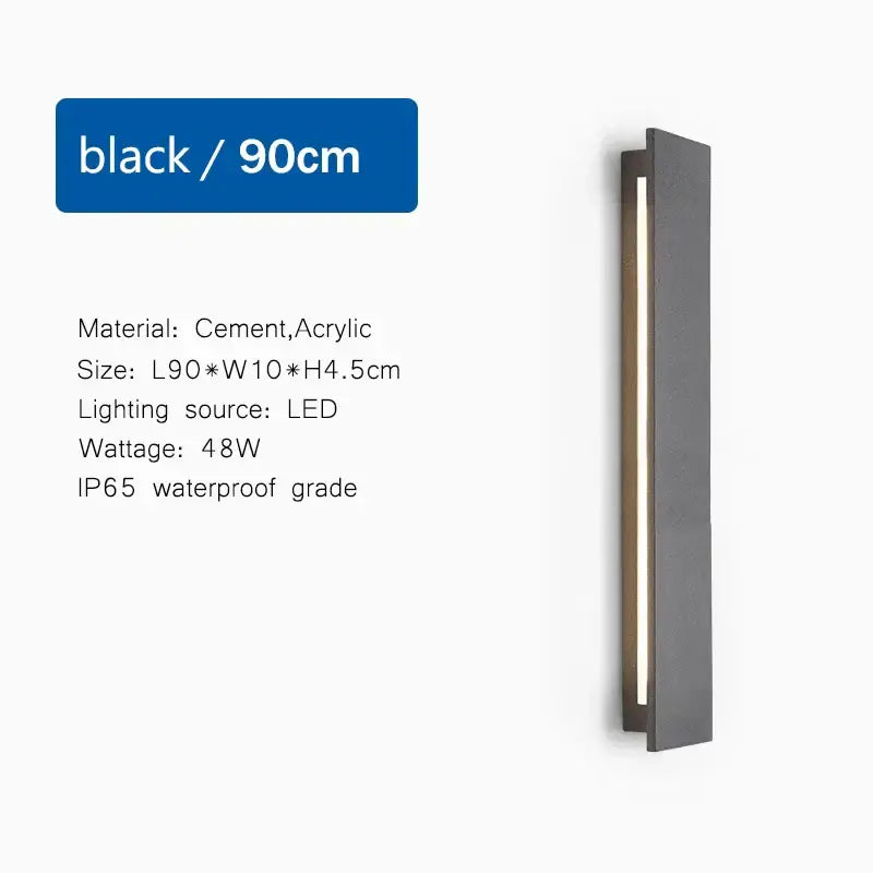 Modern white led limestone sconce garden porch wall light