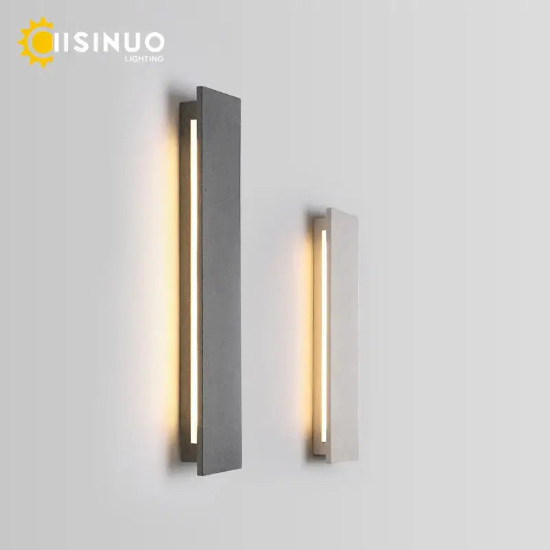 Modern white led limestone sconce garden porch wall light