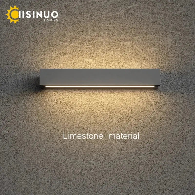 Modern white led limestone sconce garden porch wall light
