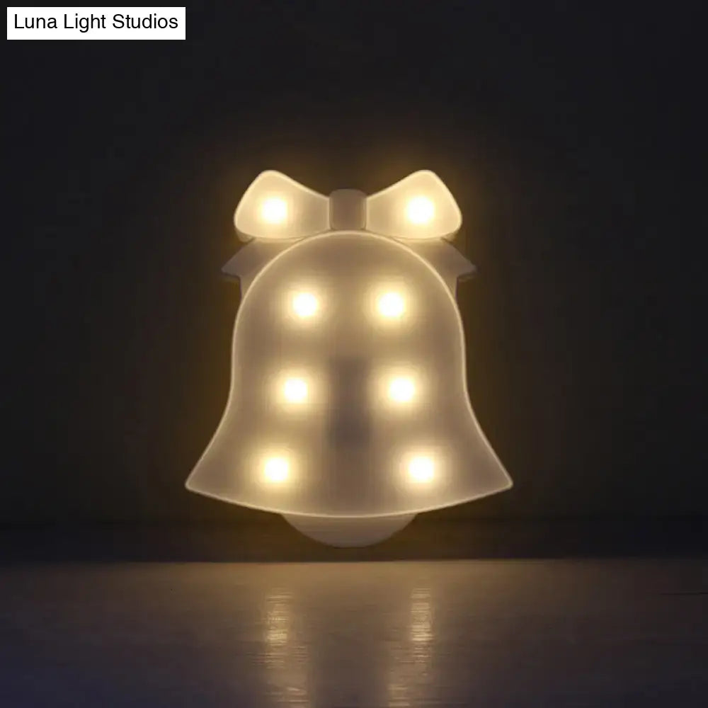 Modern white led reindeer nightstand light bedroom christmas element
