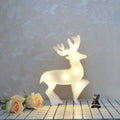 Modern white led reindeer nightstand light bedroom christmas element