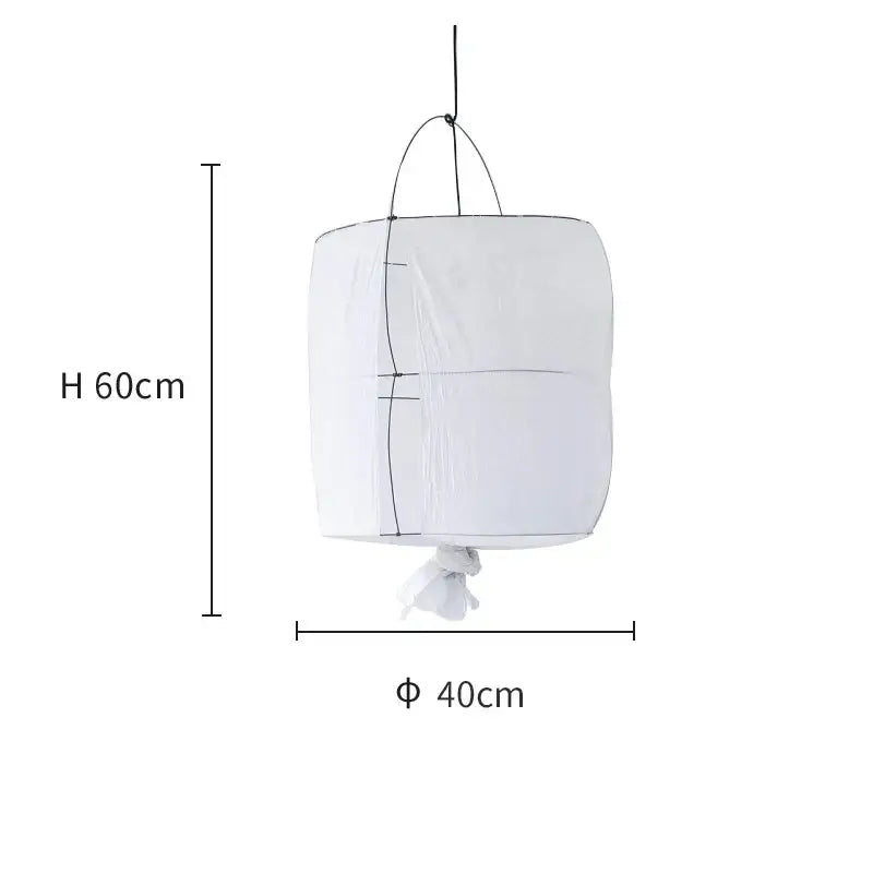 Modern white linen cotton pendant lamp kitchen island lighting