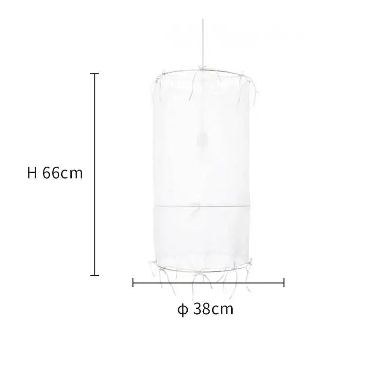 Modern white linen cotton pendant lamp kitchen island lighting