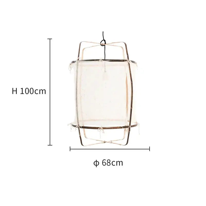 Modern white linen cotton pendant lamp kitchen island lighting