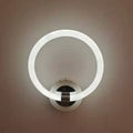 Modern white minimalist acrylic led wall lamp bedroom sconce