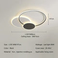 Modern white minimalist circles led ceiling lights bedroom lamp
