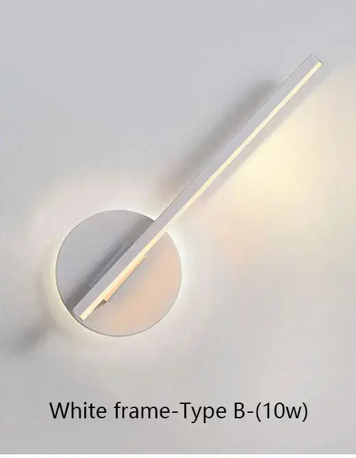 Modern white minimalist led wall sconce bedroom lamp