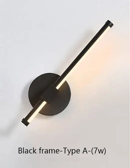 Modern white minimalist led wall sconce bedroom lamp