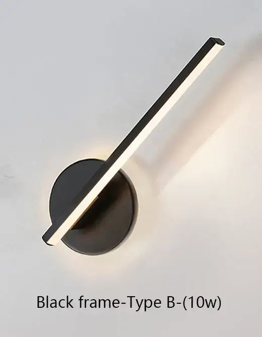 Modern white minimalist led wall sconce bedroom lamp