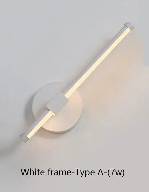 Modern white minimalist led wall sconce bedroom lamp