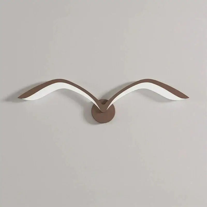 Modern white nordic avian style wall lamp bedroom wing sconce