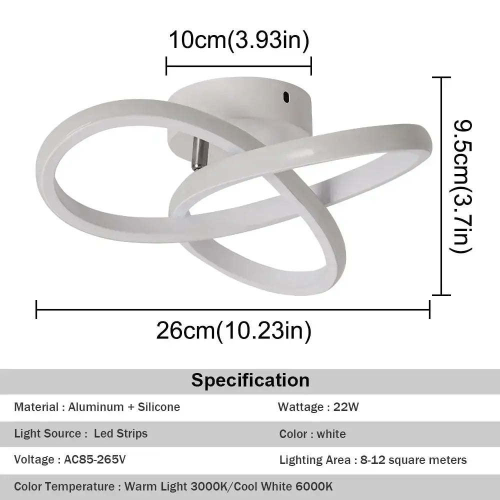 Modern white petal acrylic led chandelier dining room ceiling lamp
