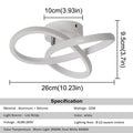 Modern white petal acrylic led chandelier dining room ceiling lamp