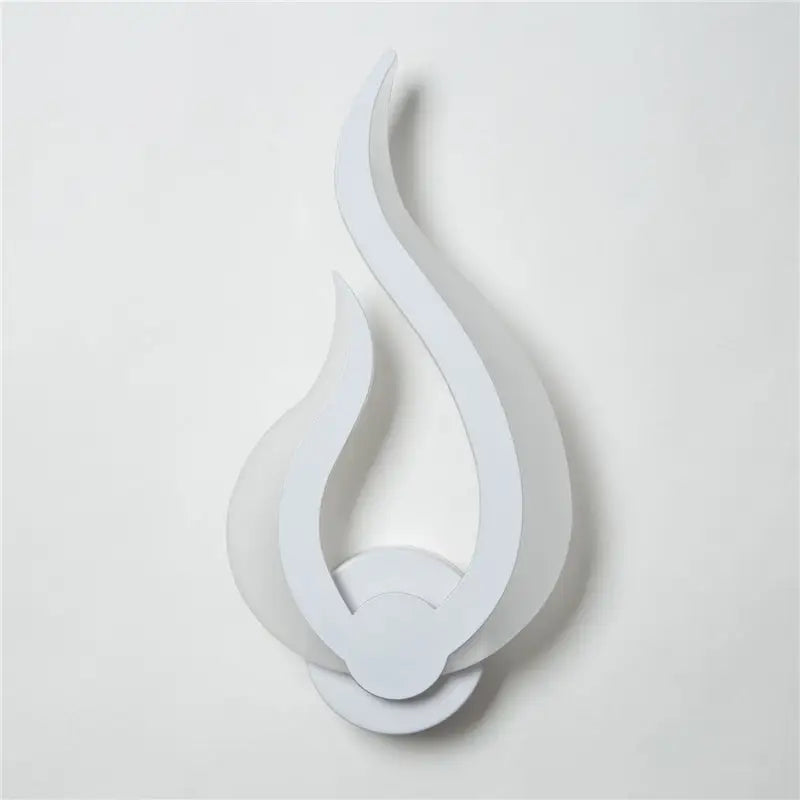 Modern white spiral led wall sconce 8 inch fixture corridor light