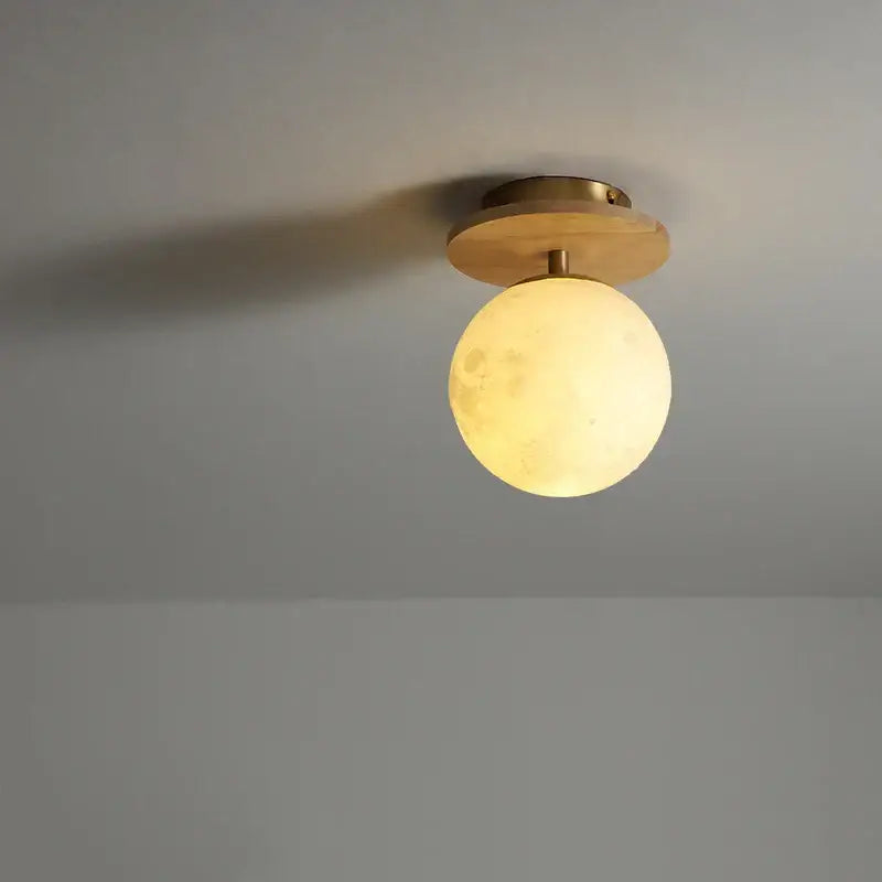 Modern white textured ceramic wood led ceiling light bedroom