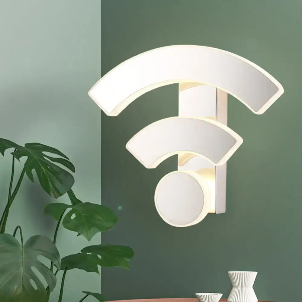 Modern white wifi led wall lamp sconce light for bedroom