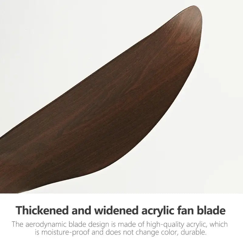 Modern wood 52 inch dc ceiling fan for living room