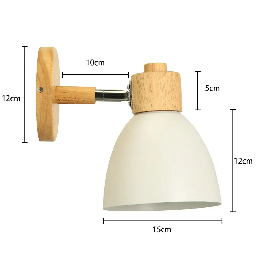 Modern wood and metal wall sconce – bedroom aisle led wood wall light