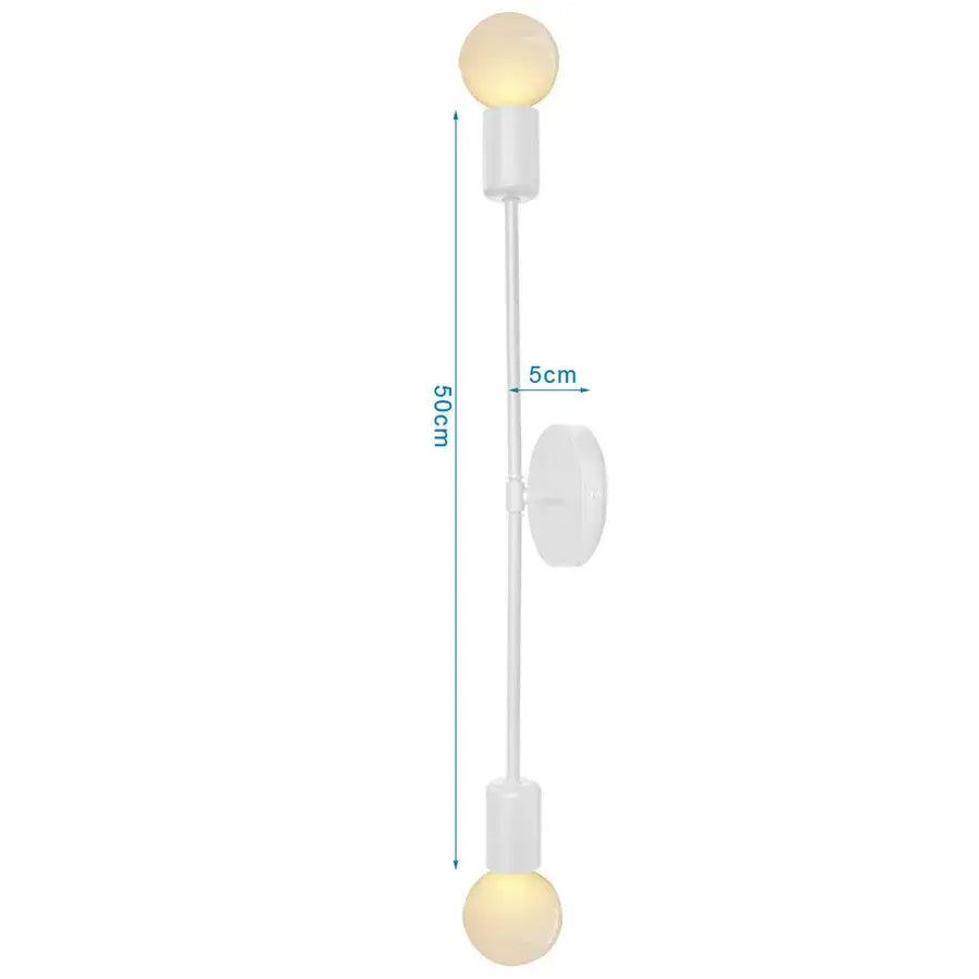 Modern wood and metal wall sconce – bedroom aisle led wood wall light