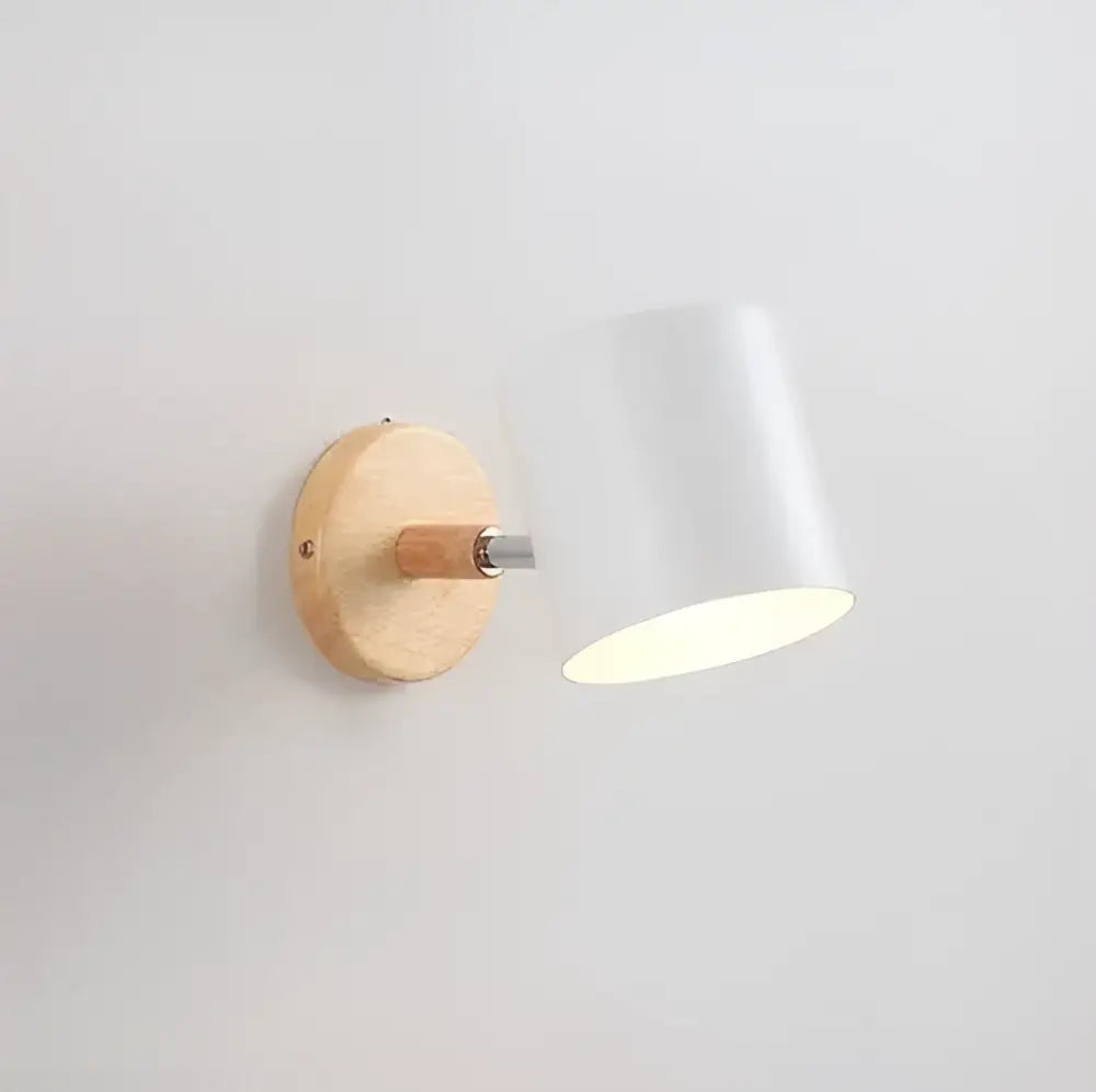 Modern wood and metal wall sconce – bedroom aisle led wood wall light