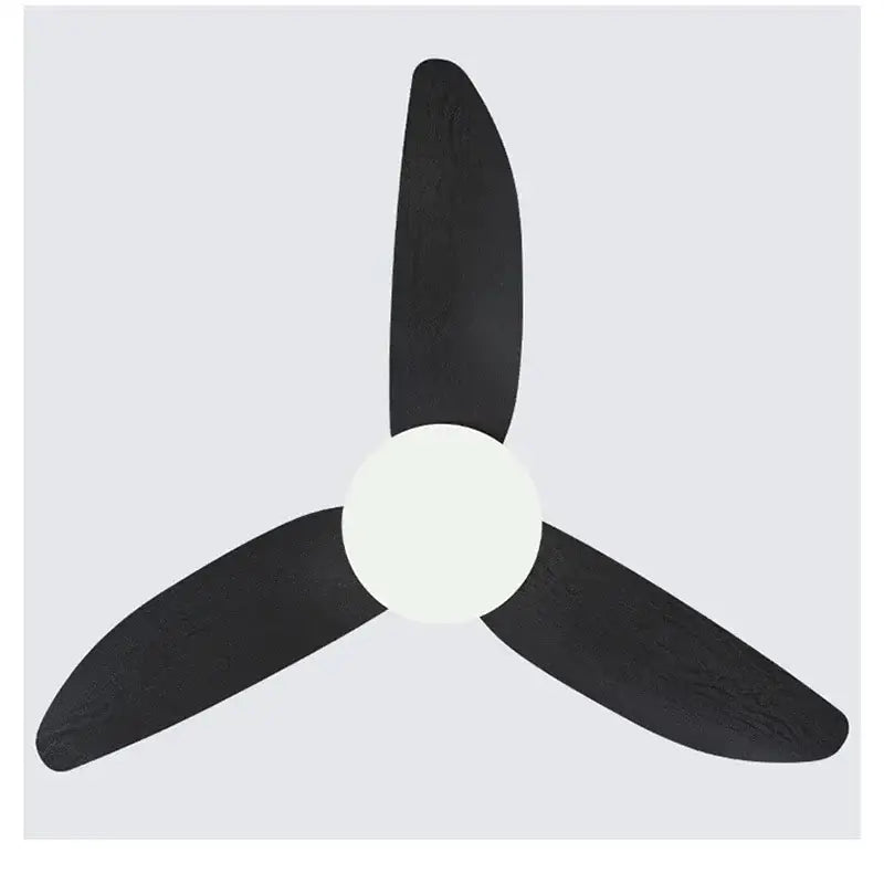 Modern wood and white ceiling fan with 30w remote control bedroom light
