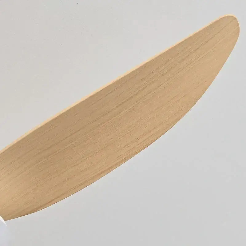 Modern wood and white ceiling fan with 30w remote control bedroom light