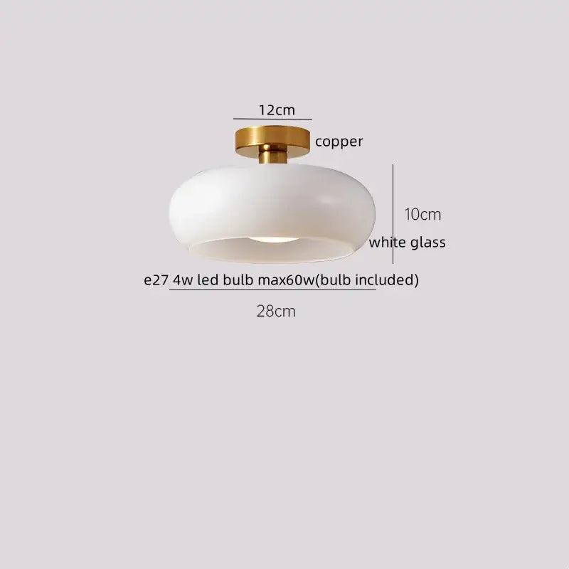 Modern woven beige decorbites led wicker wood ceiling lights hallway