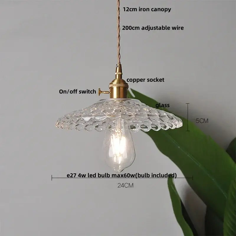 Modern yellow conical pendant light with copper knob for kitchens