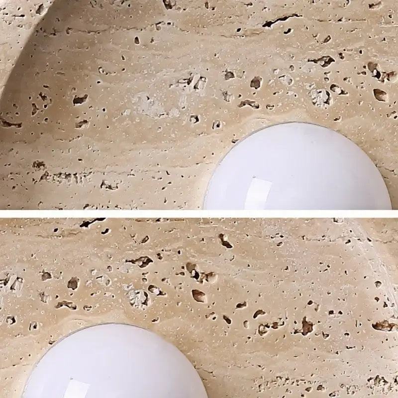 Modern yellow stone led wall lamp bedroom concrete light