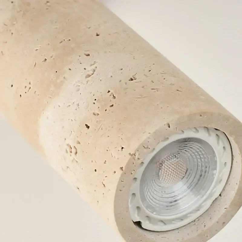 Modern yellow travertine led wall sconce bedroom rotating lamp