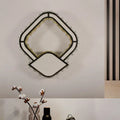 Modernist cut crystal led geometric wall sconce bedroom light