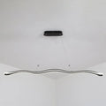 Modernist gold wavy led island pendant dining room light