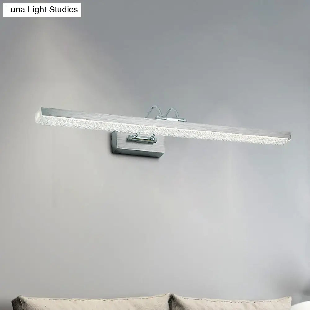 Modernist wall light with crystal led detail – bedroom vanity sconce
