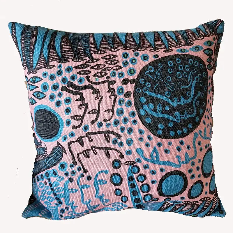 Mosaic eye cotton pumpkin pillowcase living room decor