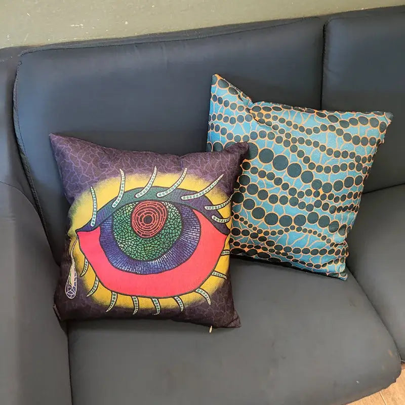 Mosaic eye cotton pumpkin pillowcase living room decor