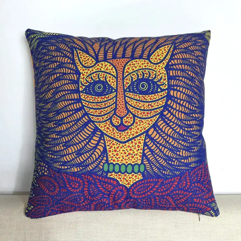 Mosaic eye cotton pumpkin pillowcase living room decor