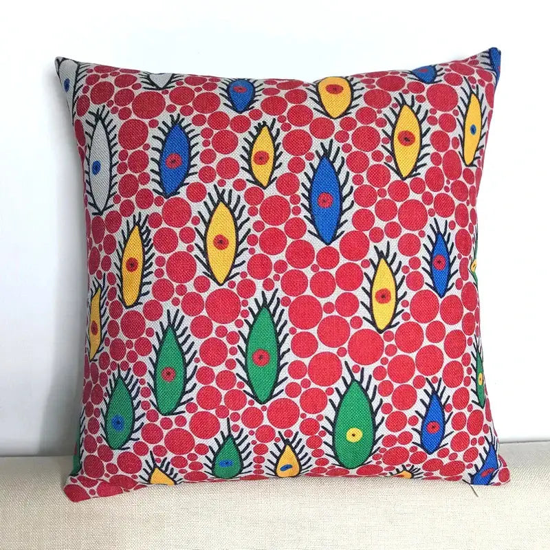 Mosaic eye cotton pumpkin pillowcase living room decor