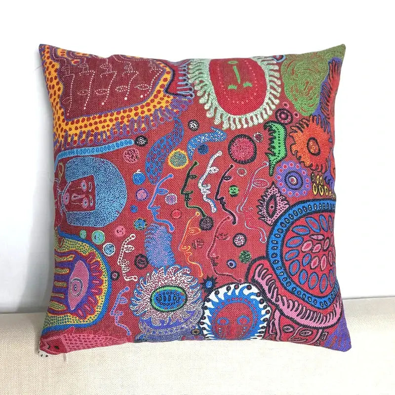 Mosaic eye cotton pumpkin pillowcase living room decor