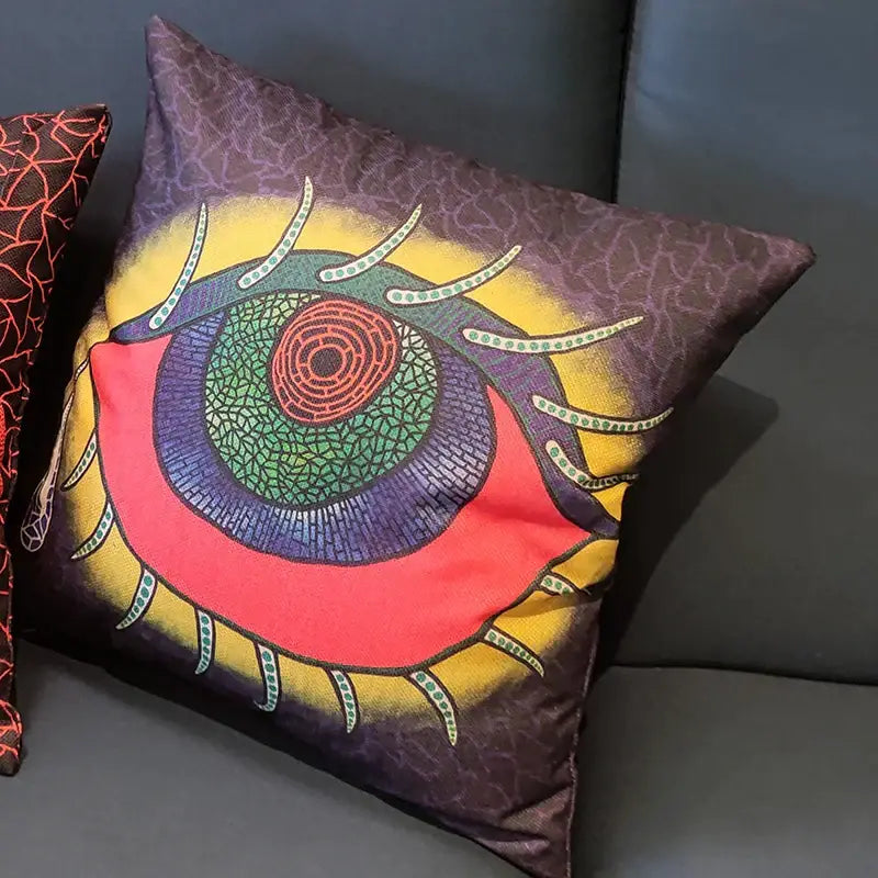 Mosaic eye cotton pumpkin pillowcase living room decor