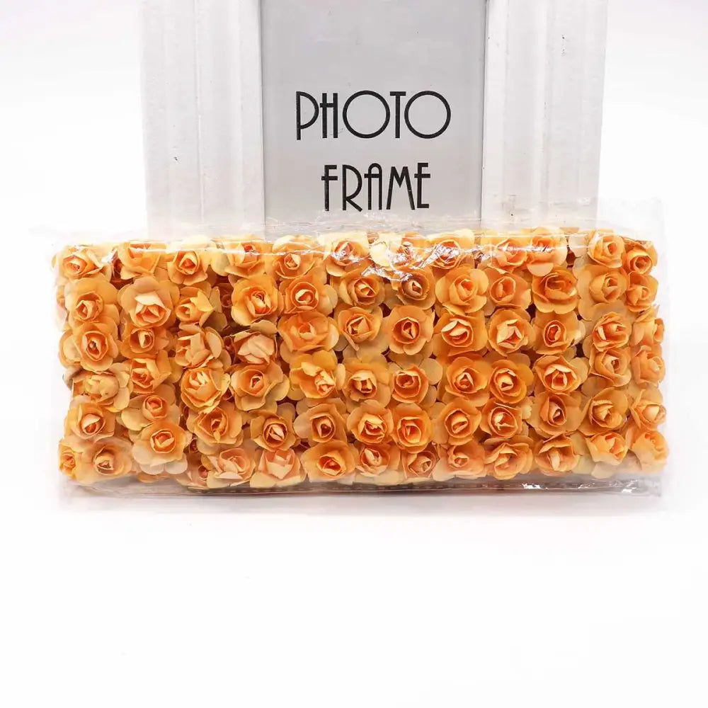 Multi color 144pcs 2cm artificial paper roses wedding decor bedroom