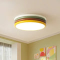 Multi color stack ceiling lamp bedroom led round light