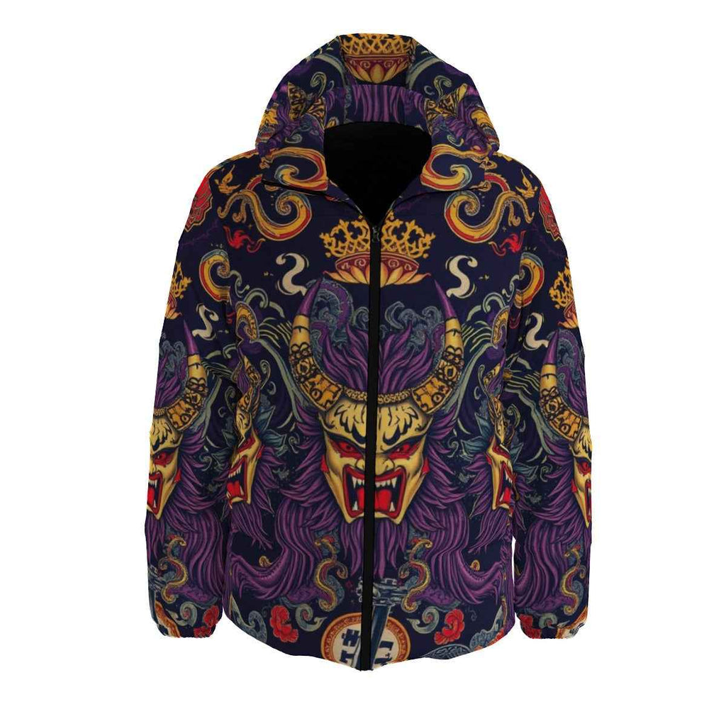 MUNSIEUR All-Over Print Down Puffer Coat for Men