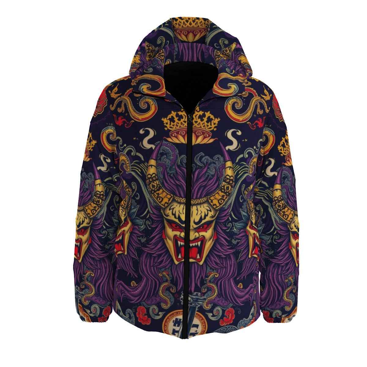 MUNSIEUR All-Over Print Down Puffer Coat for Men