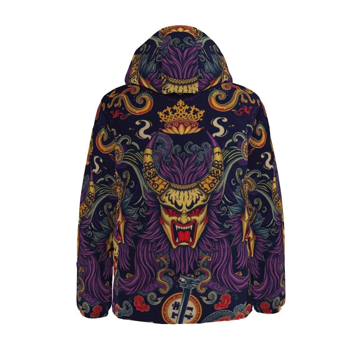 MUNSIEUR All-Over Print Down Puffer Coat for Men