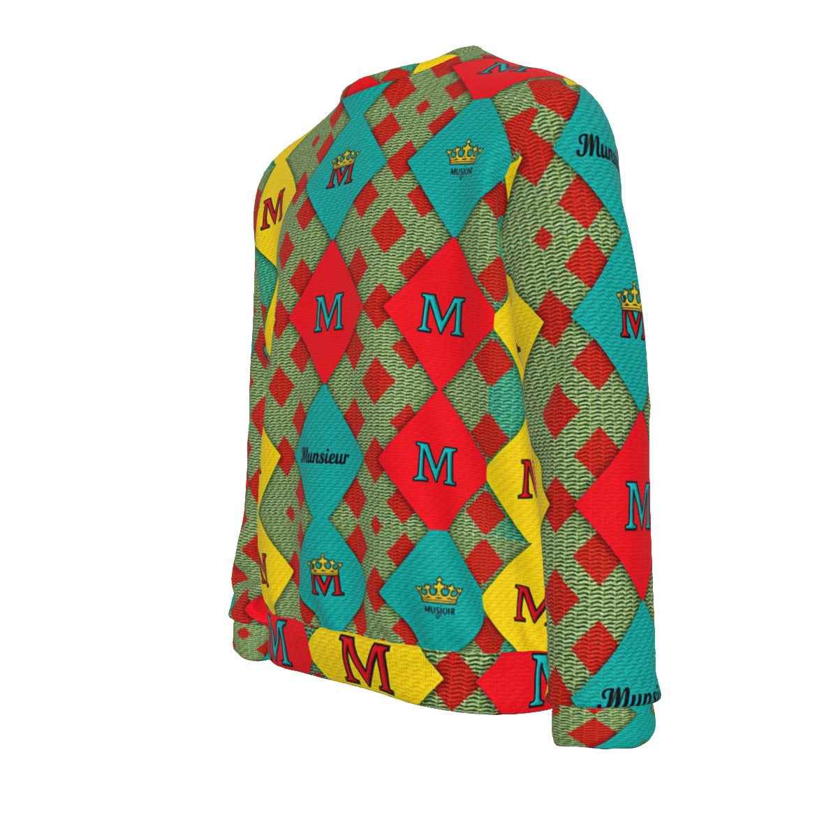MUNSIEUR All-Over Print Hoodie for Men Cotton New Arrivals