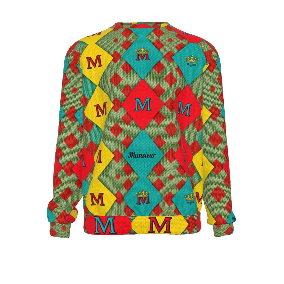 MUNSIEUR All-Over Print Hoodie for Men Cotton New Arrivals