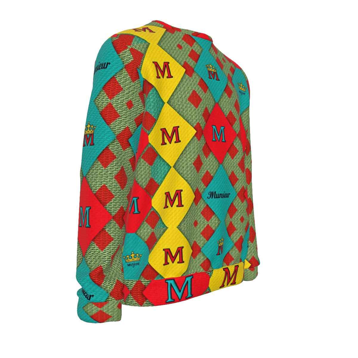 MUNSIEUR All-Over Print Hoodie for Men Cotton New Arrivals