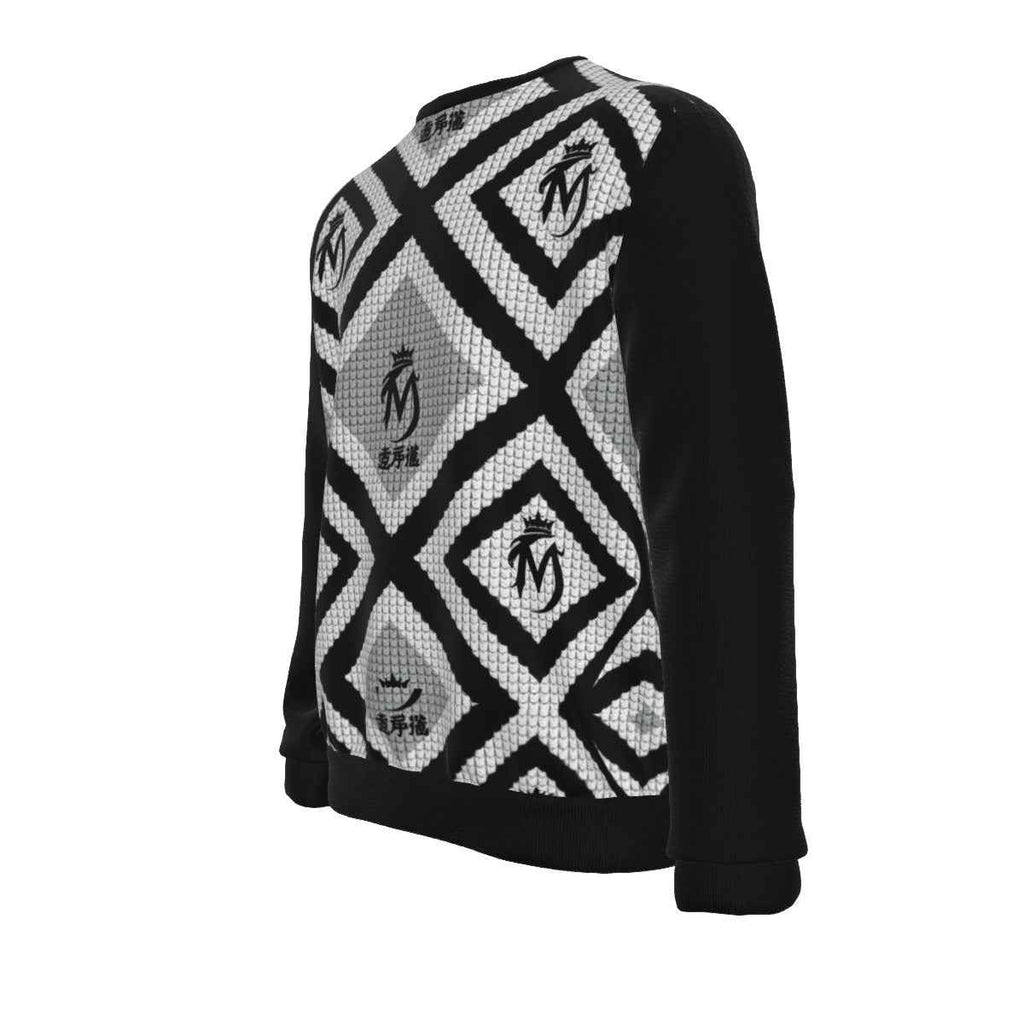 MUNSIEUR All-Over Print Hoodie for Men Heavy Cotton